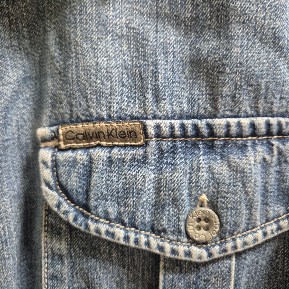 캘빈클라인 데님 셔츠 L 상품이미지4