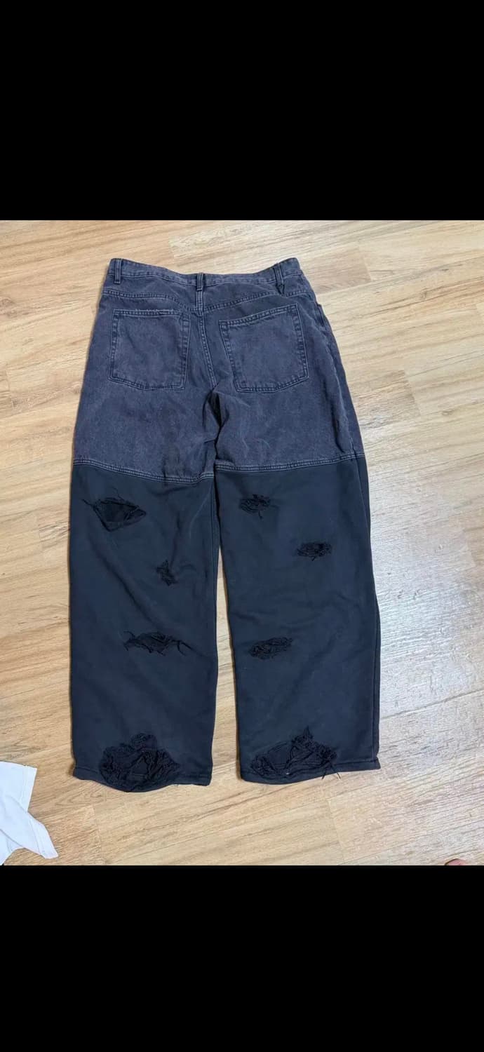 언더마이카 디발 데미지 워싱 데님 팬츠 0사이즈 상품이미지3