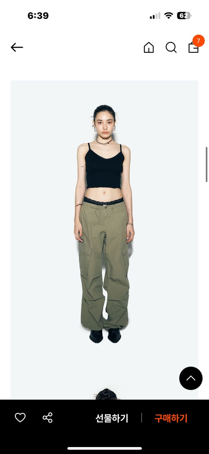 에즈이프켈리 카고팬츠 카키 상품이미지5