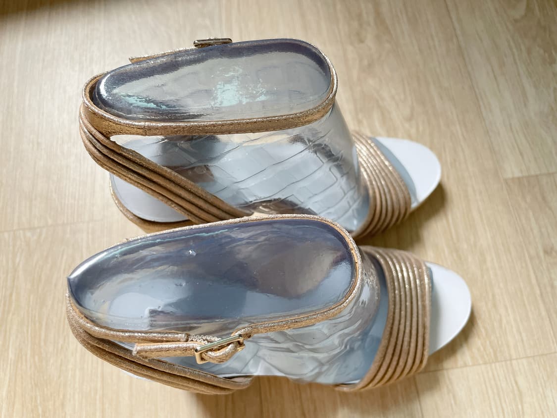 [새상품] ALDO 알도 골드 스트랩 샌들 럭셔리 파티룩 상품이미지2