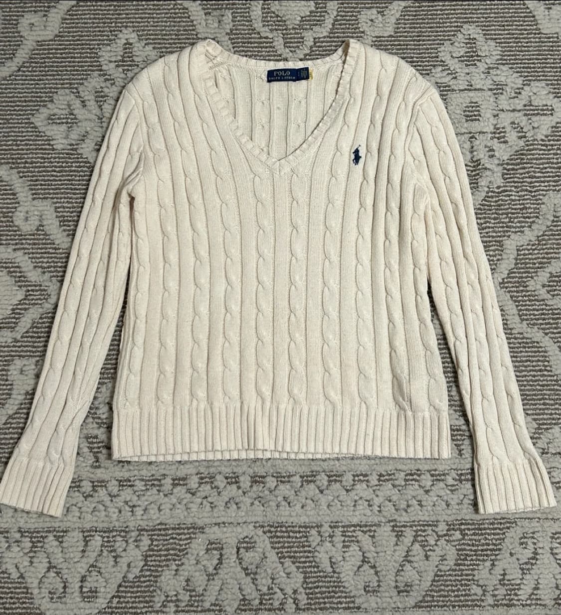 폴로 랄프로렌 꽈배기니트 s 상품이미지1