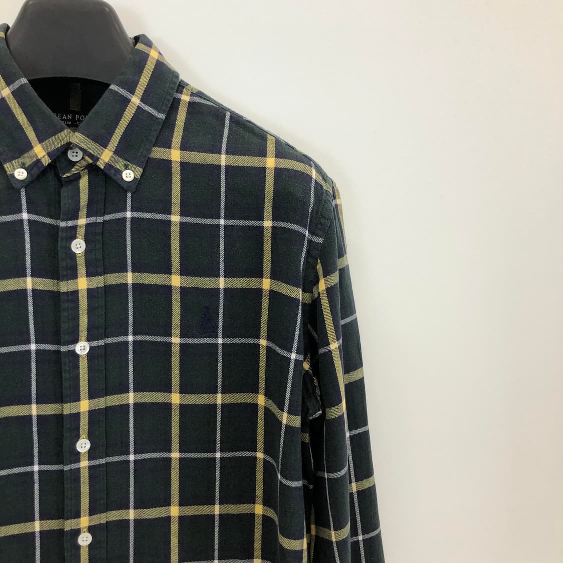 빈폴 자수로고 그린 체크셔츠 100 상품이미지2