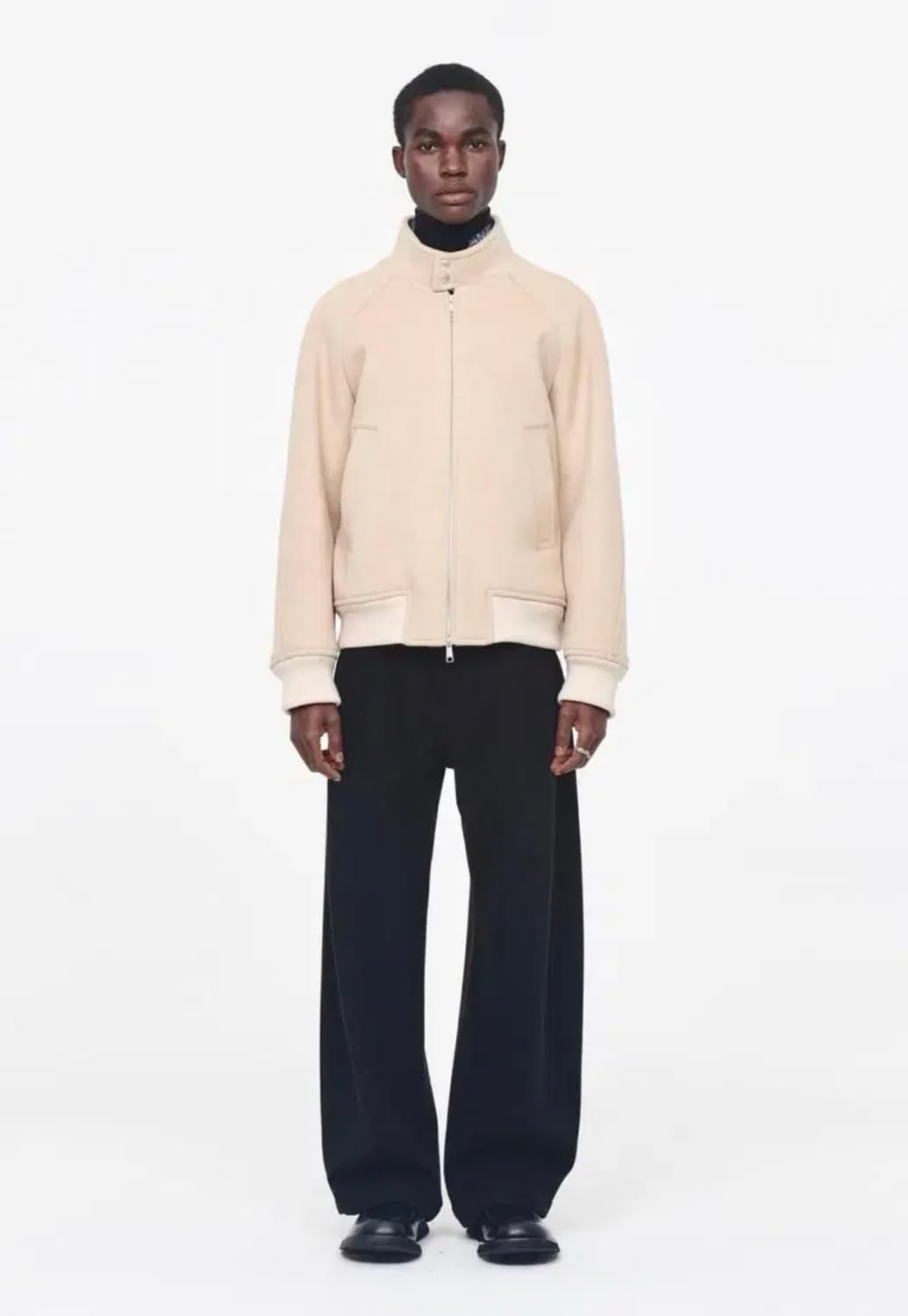 애프터프레이 울 캐시미어 블루종  상품이미지5