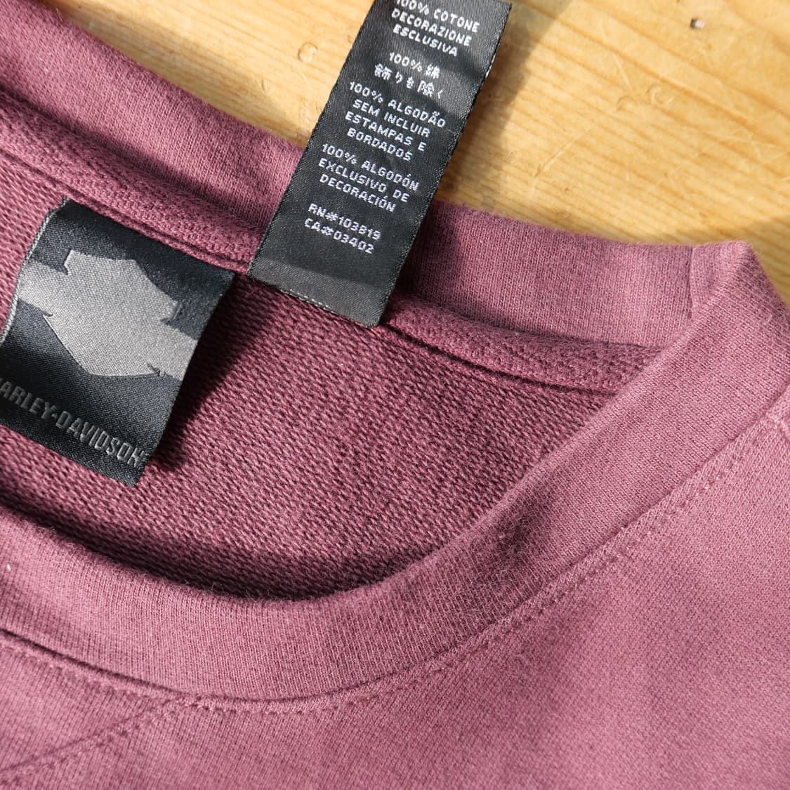 할리데이비슨 펠트 로고 맨투맨  상품이미지6