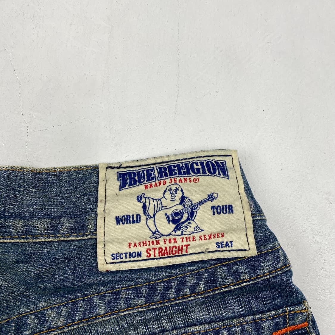 트루릴리전 자수 디테일 스트레이트 데님 진 (32) 상품이미지6