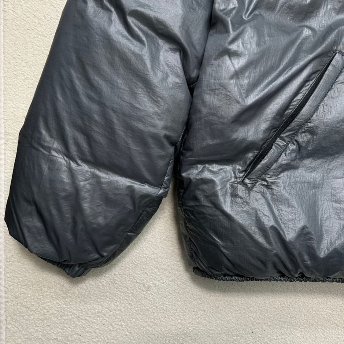 캘린더 유랑 숏 덕다운 패딩 그레이 L 상품이미지2