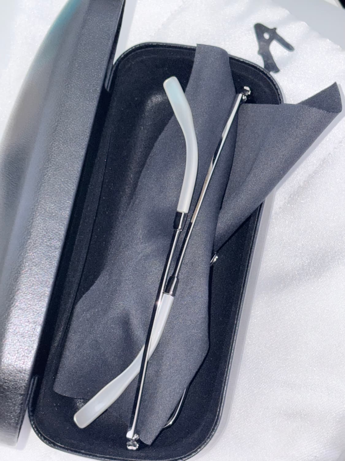 shushutong 실버 리본 무테 안경 상품이미지5