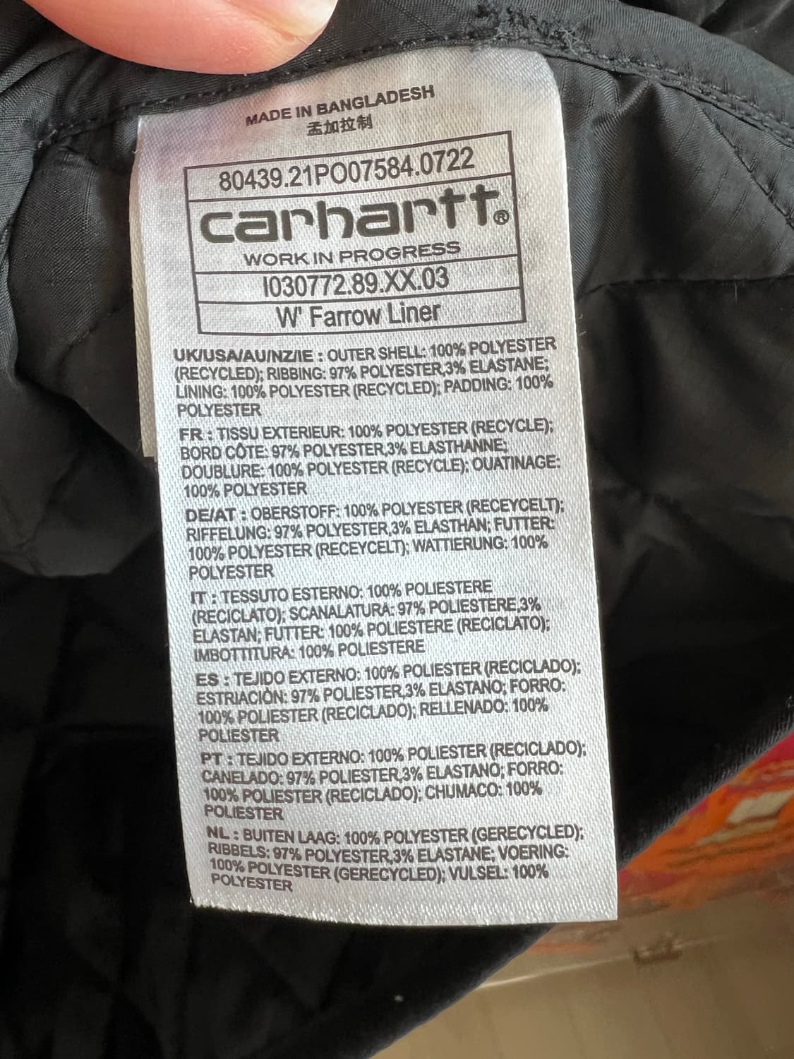 칼하트 워먼 Farrow 라이너 자켓 상품이미지9