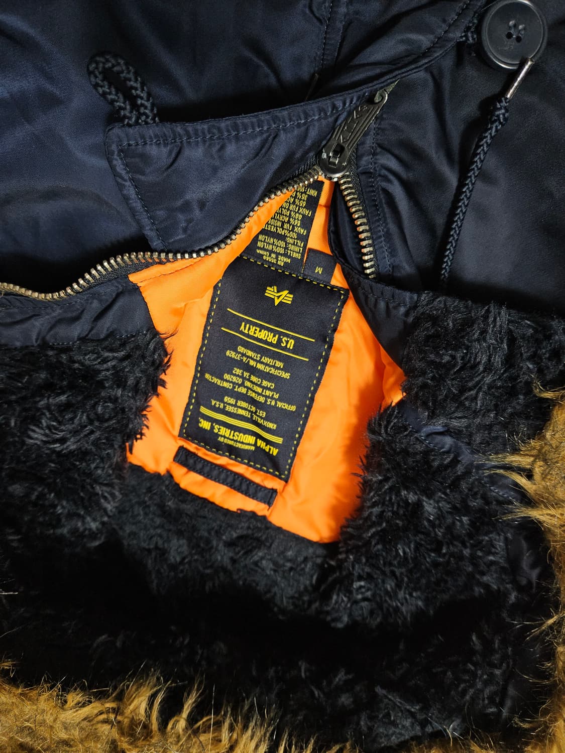 알파인더스트리 N3B 네이비 M 상품이미지5