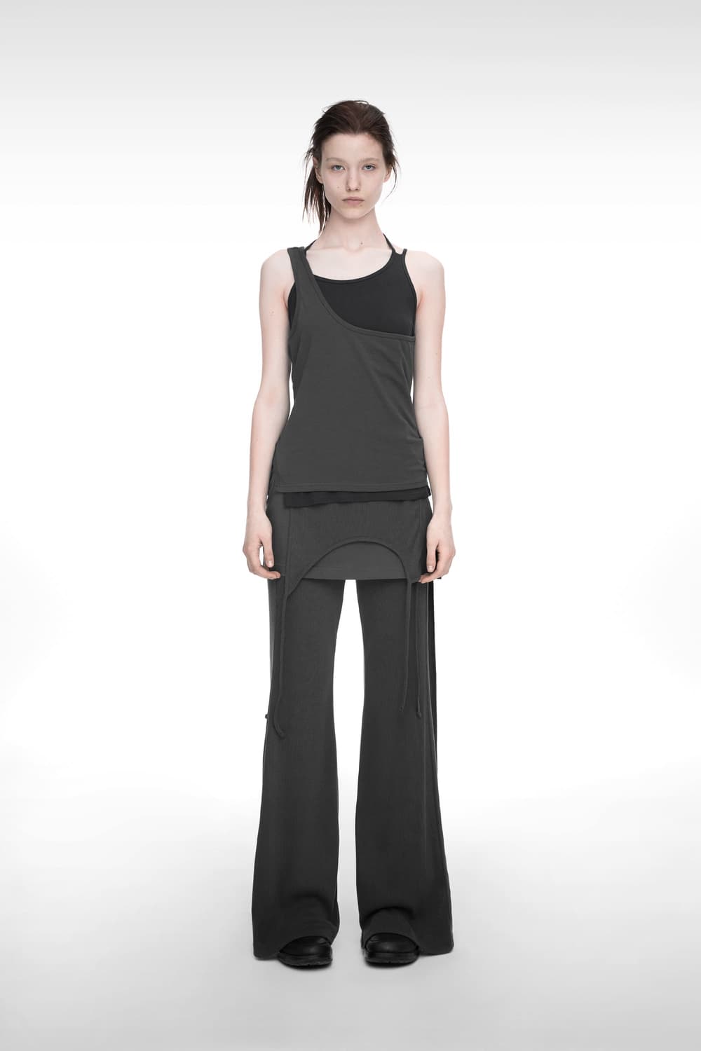 택포•나체 nache MIXED LAYERED SKIRT PANTS 상품이미지3