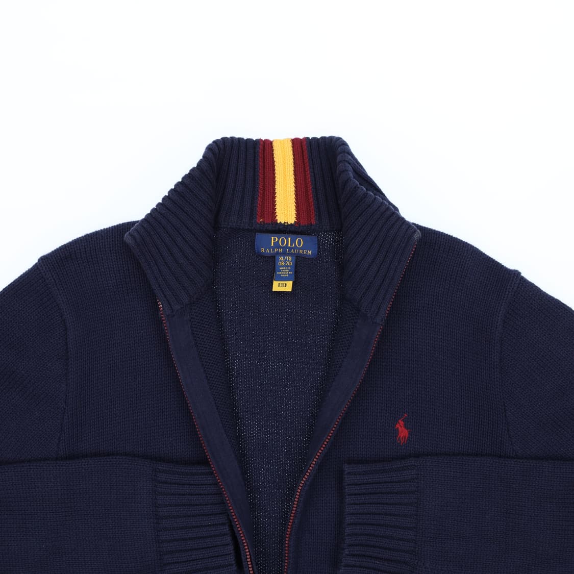 [XL(18-20)] QR신형 폴로 랄프포렌 보이즈 니트 집업 N7102 상품이미지5