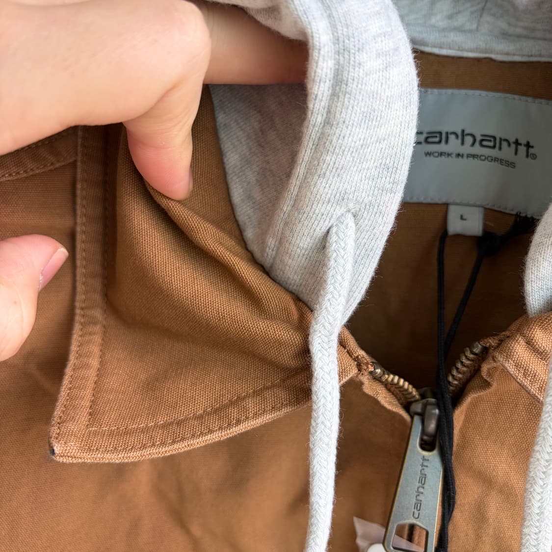 새상품(L) 칼하트WIP 파커 후드 셔츠자켓 헤밀톤브라운 상품이미지4