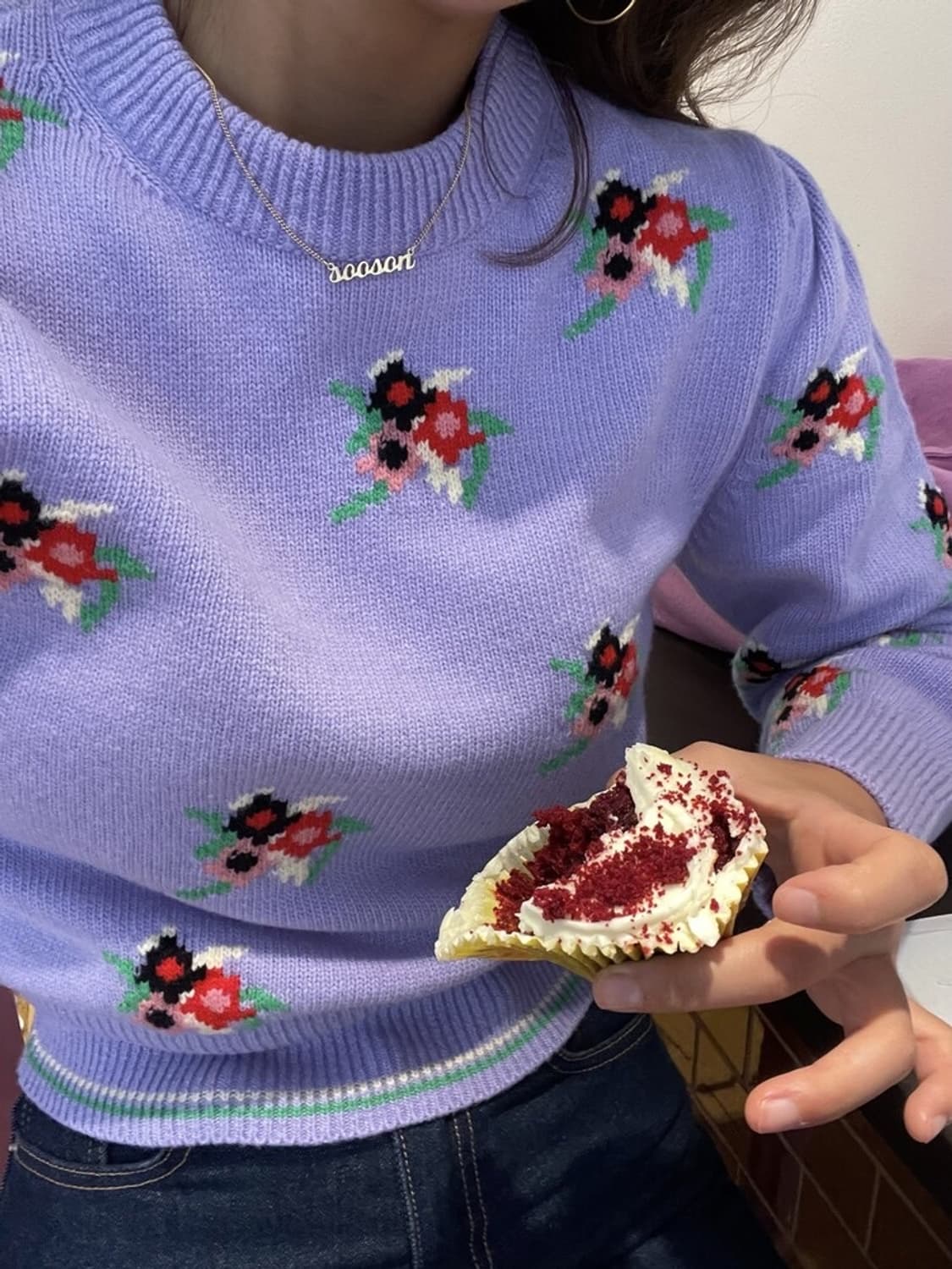 메모오피셜 니트 부케 - 바이올렛 상품이미지2