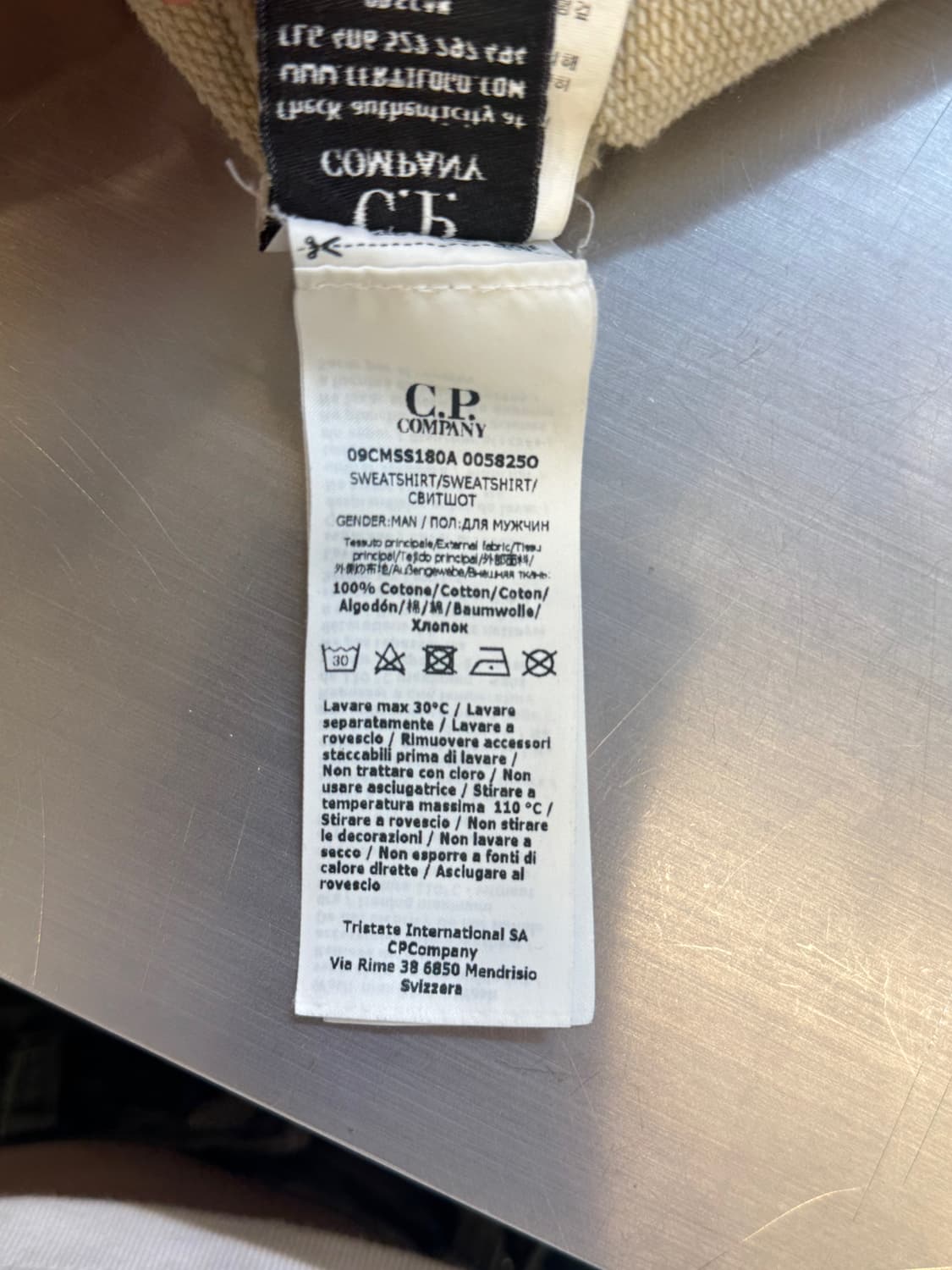 씨피 컴퍼니 가먼트 다잉 크루넥 맨투맨 상품이미지5