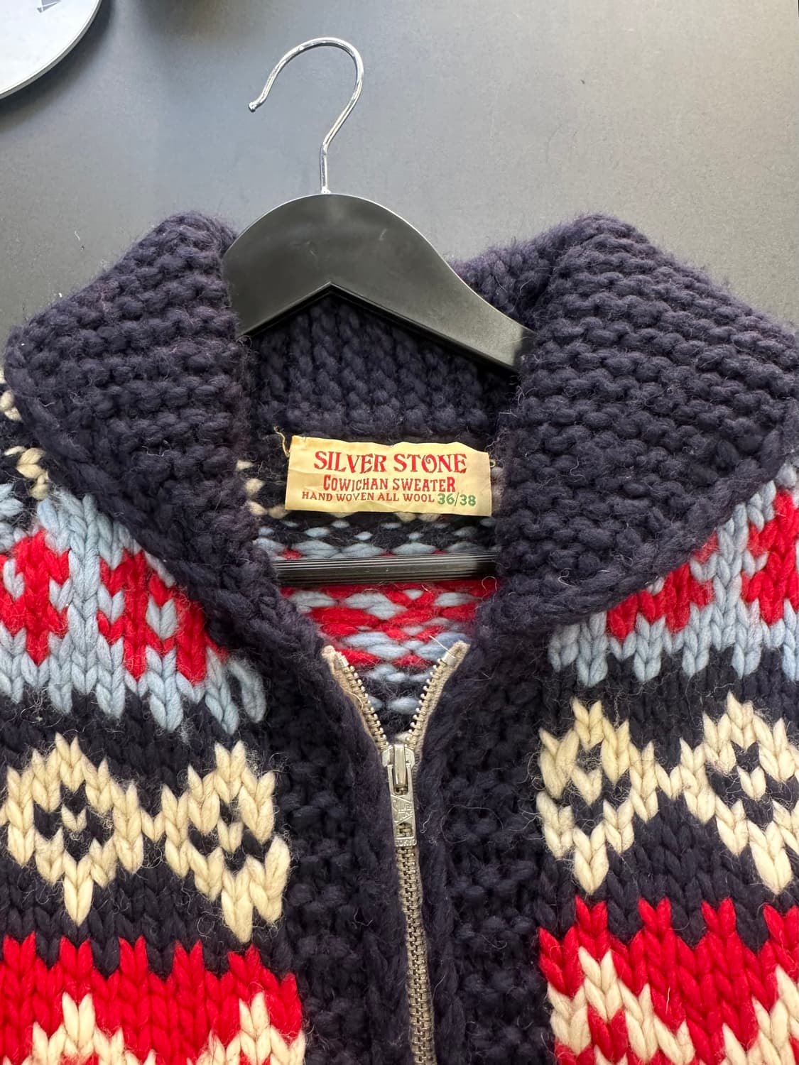 실버스톤 핸드메이드 울 코위찬 니트집업 상품이미지5