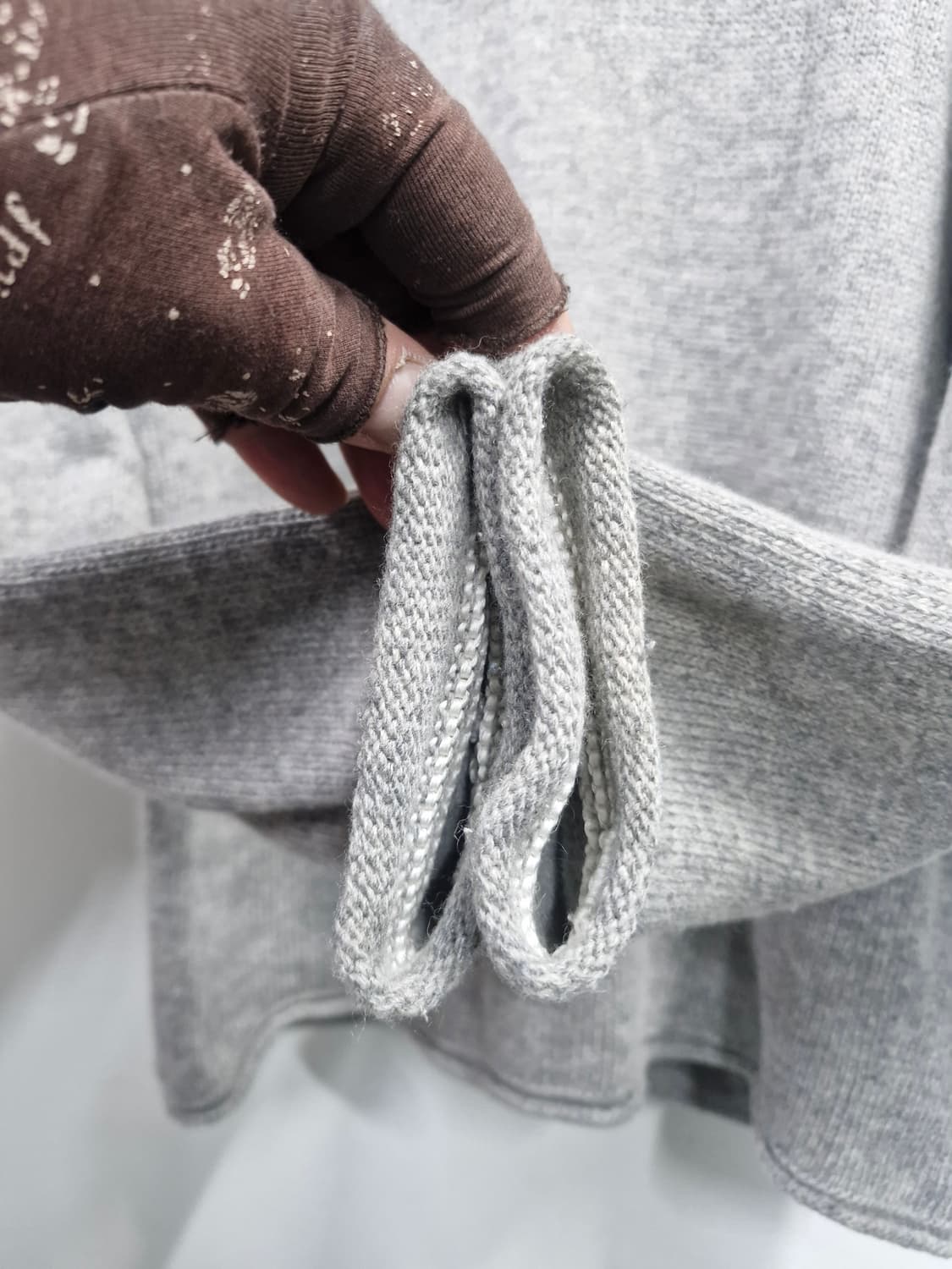 95M 스톤아일랜드 울 니트 스웨터 그레이 상품이미지4