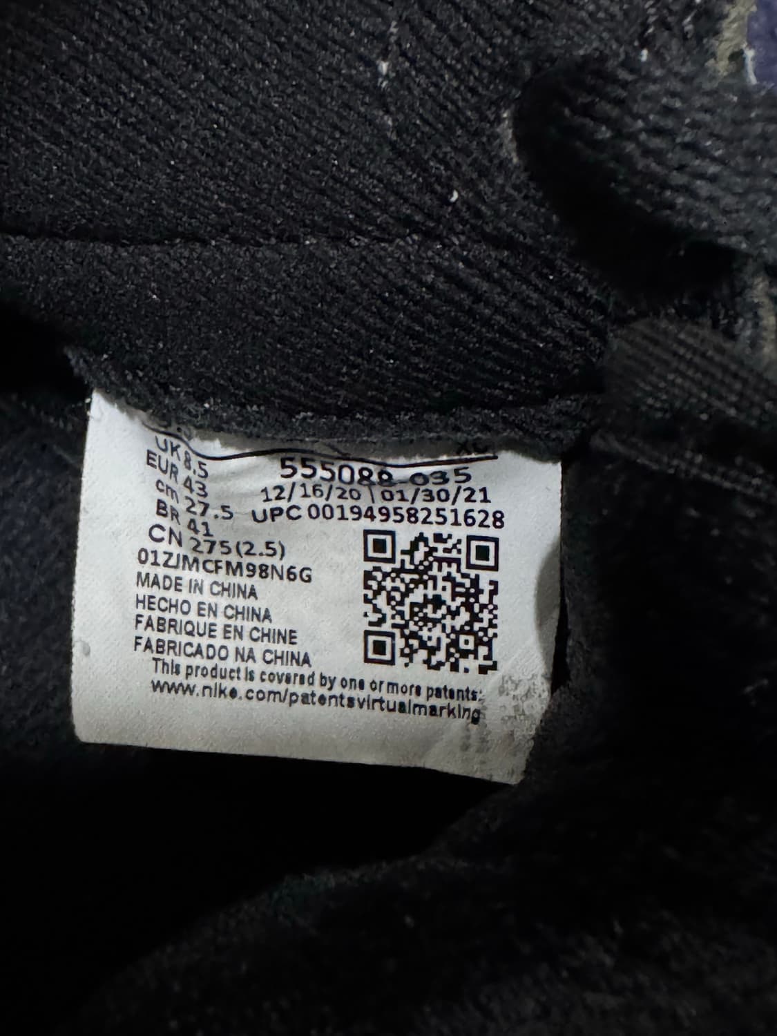 Jordan 1 Retro High OG Shadow 2.0 상품이미지8