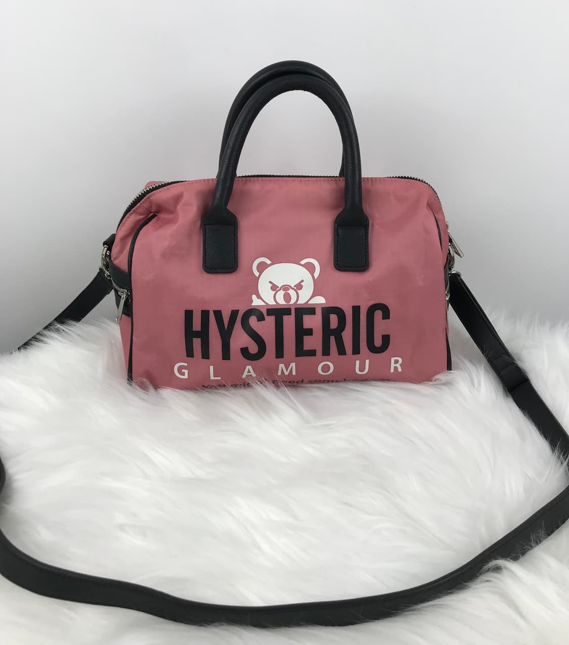 히스테릭글래머 히글 퍽베어 핑크 토트백 보스턴백 크로스백 빈티지갸루가방 상품이미지9