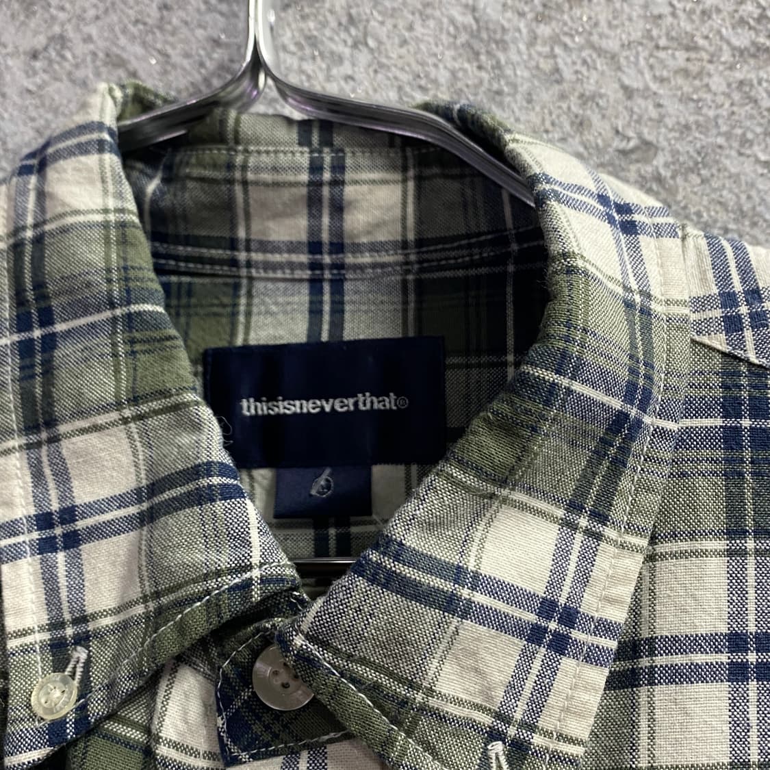 디스이즈네버댓 체크패턴 셔츠 B4042 상품이미지3