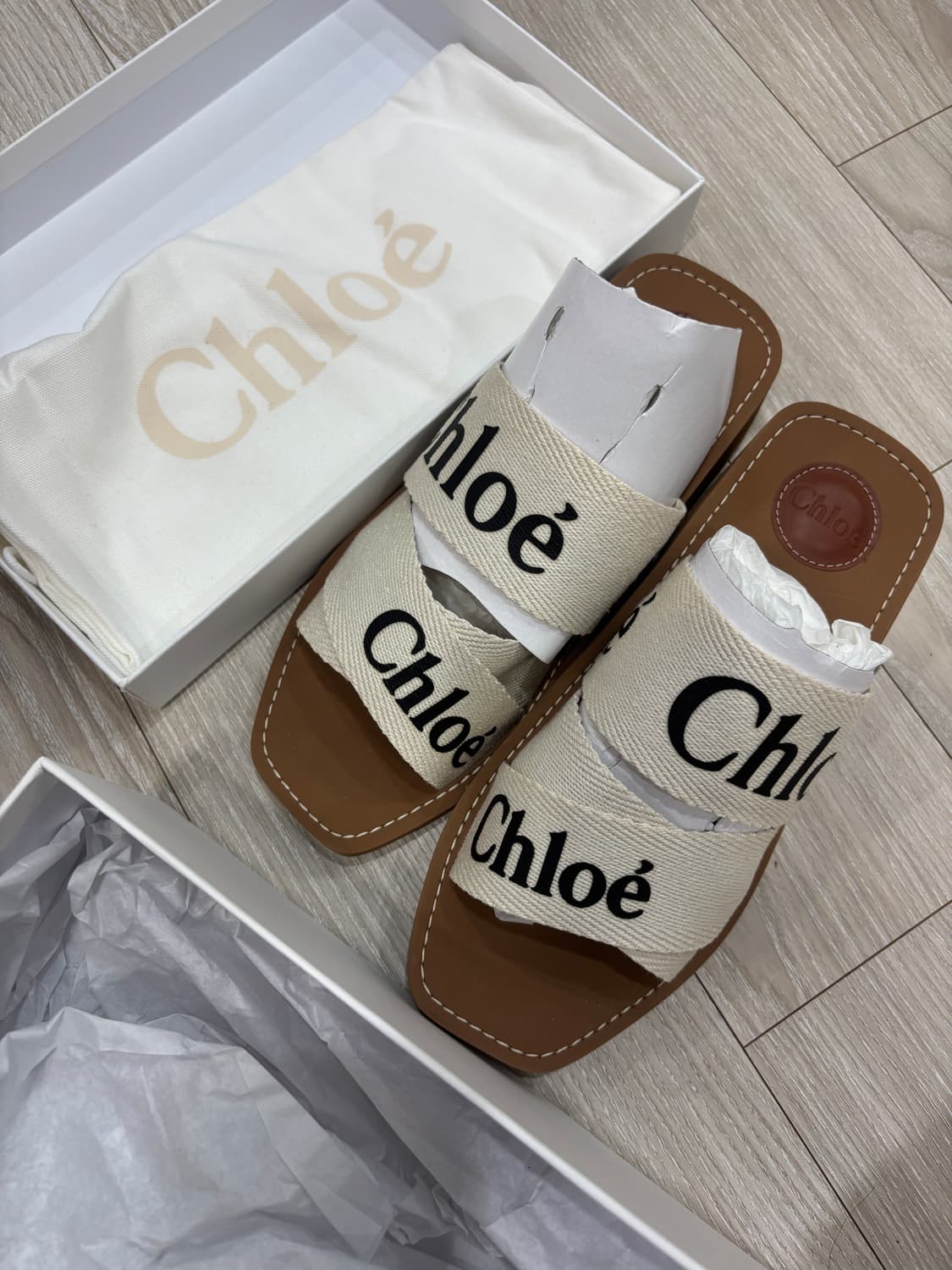 끌로에 슬리퍼 새상품 우디 슬라이드 39 350 상품이미지4