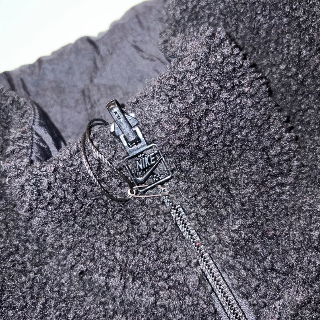 [XL] 나이키 블랙 형광 빅스우시 뽀글이 플리스 자켓 D379 상품이미지6