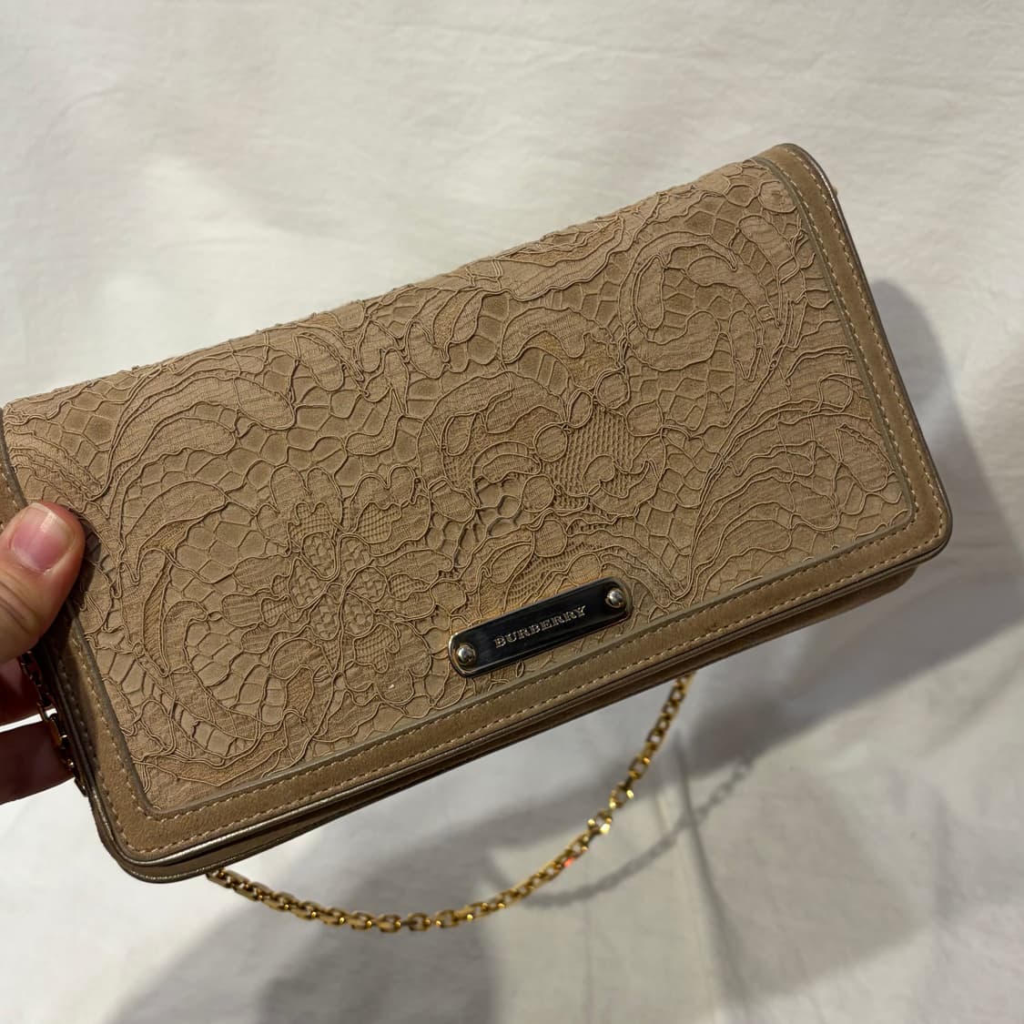 버버리 레이스 패턴 체인 클러치 숄더백 가방 상품이미지2