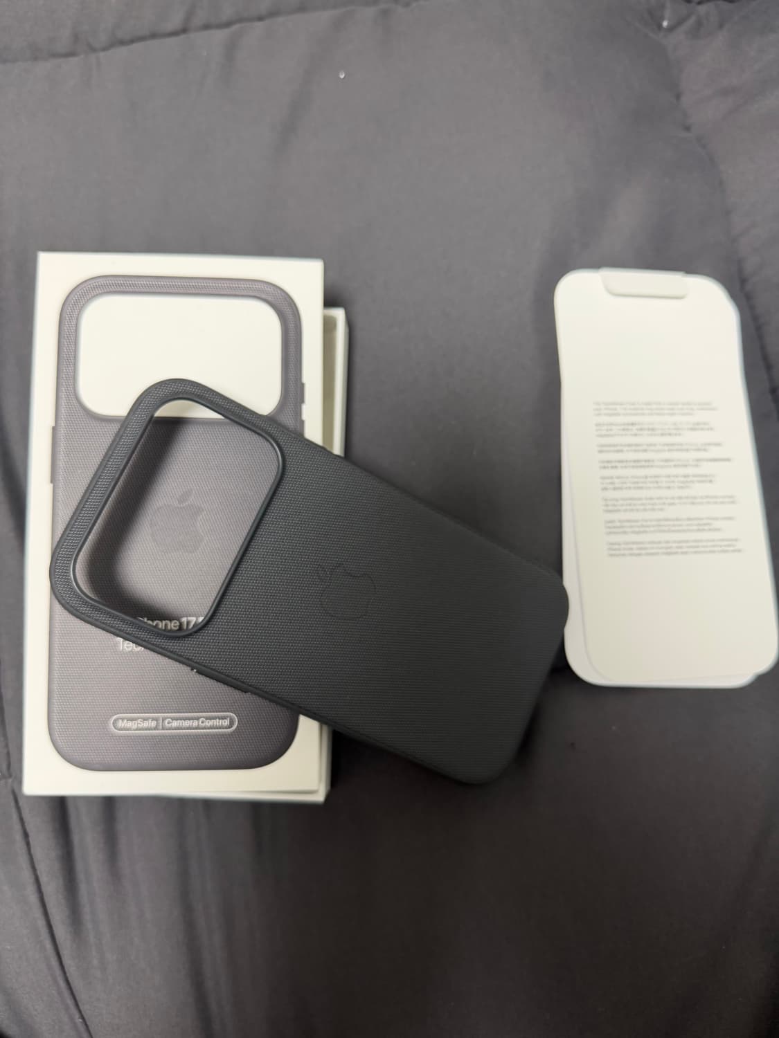 아이폰 17 PRO 테크우븐 케이스 정품 블랙 상품이미지1