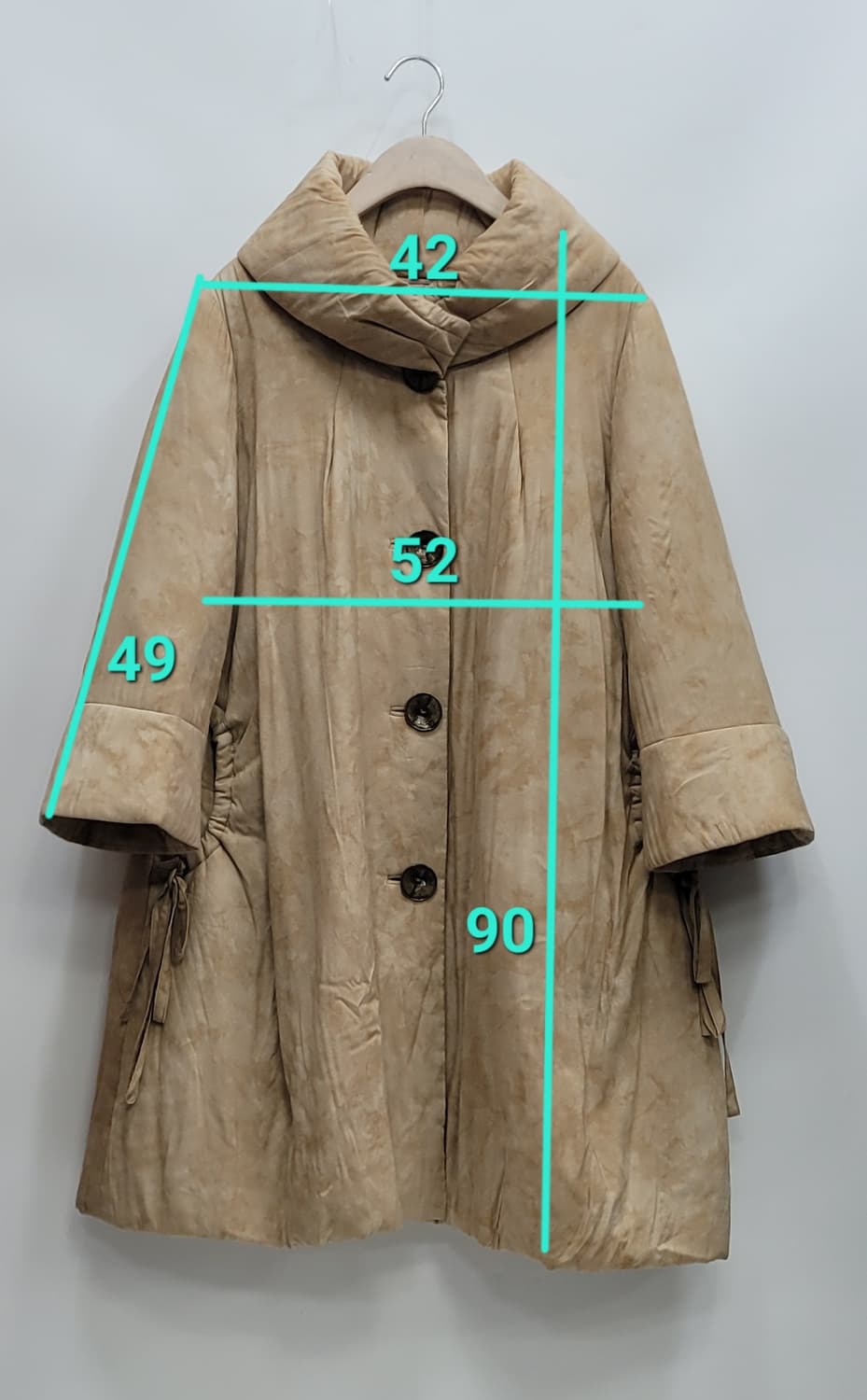 이진옥 천연염색공방 천연염색 자켓 코트 / 여 66 (91-96-160) 상품이미지10