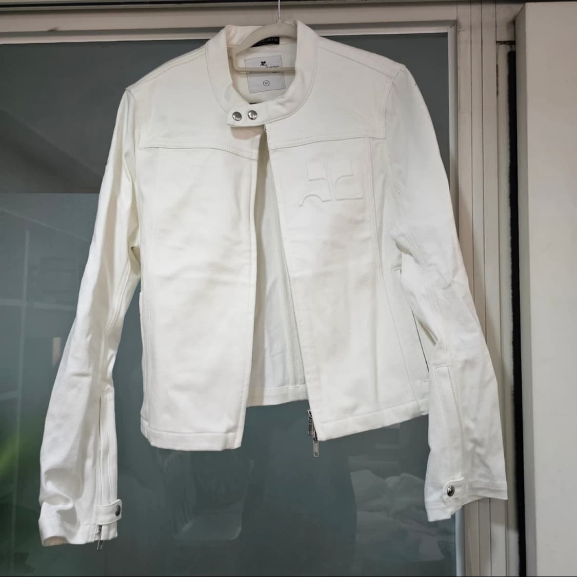 1회착 꾸레쥬 코튼 바이커 자켓 상품이미지2