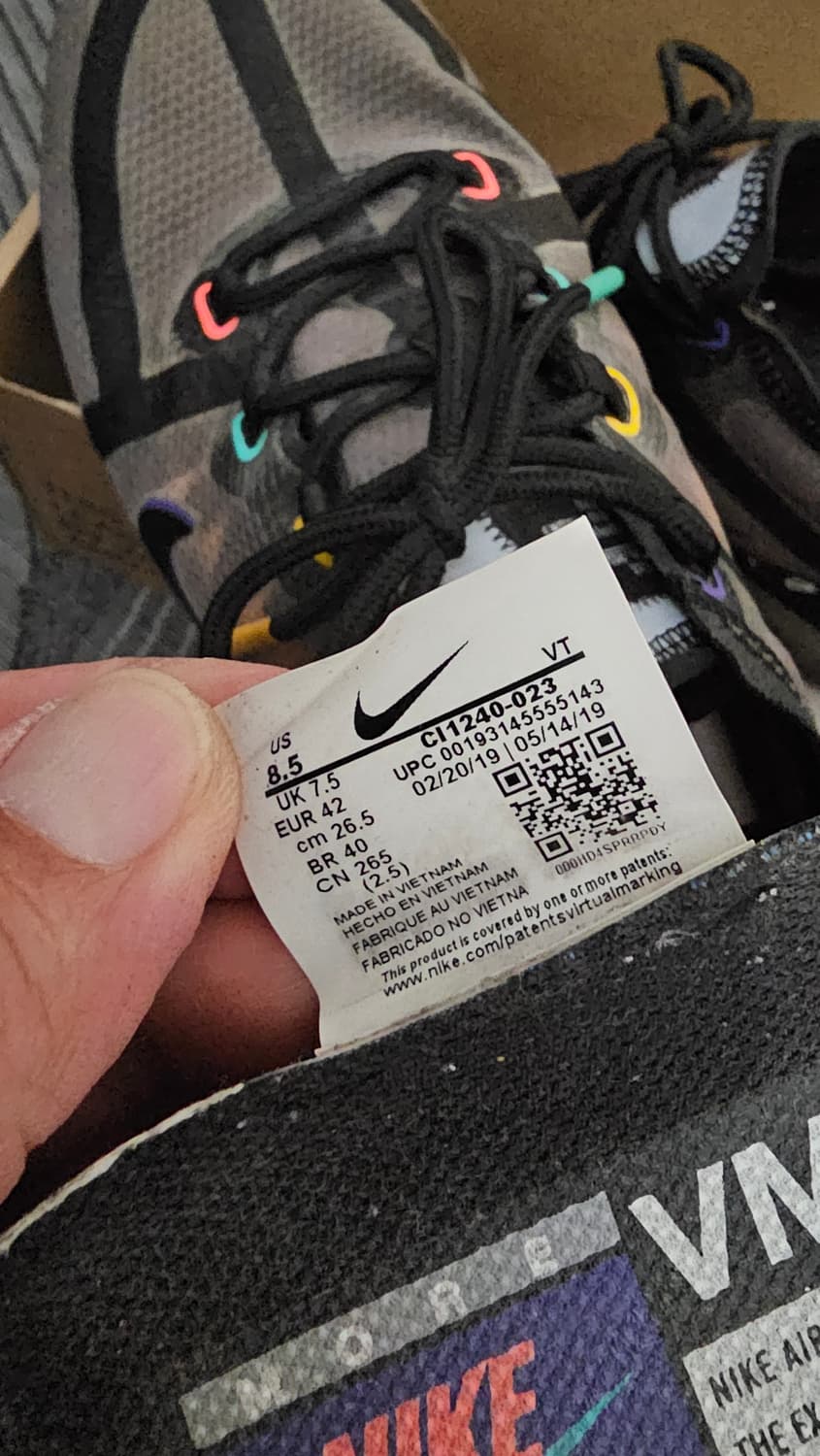 나이키 에어 베이퍼맥스 VM19 모델이에요
265mm  상품이미지5