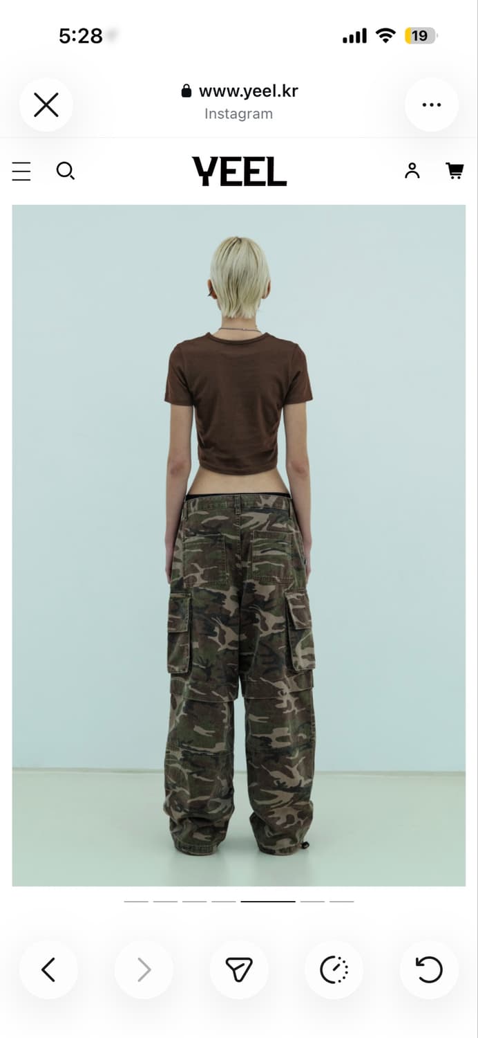 Yeel 카모 포켓 카고팬츠 상품이미지7