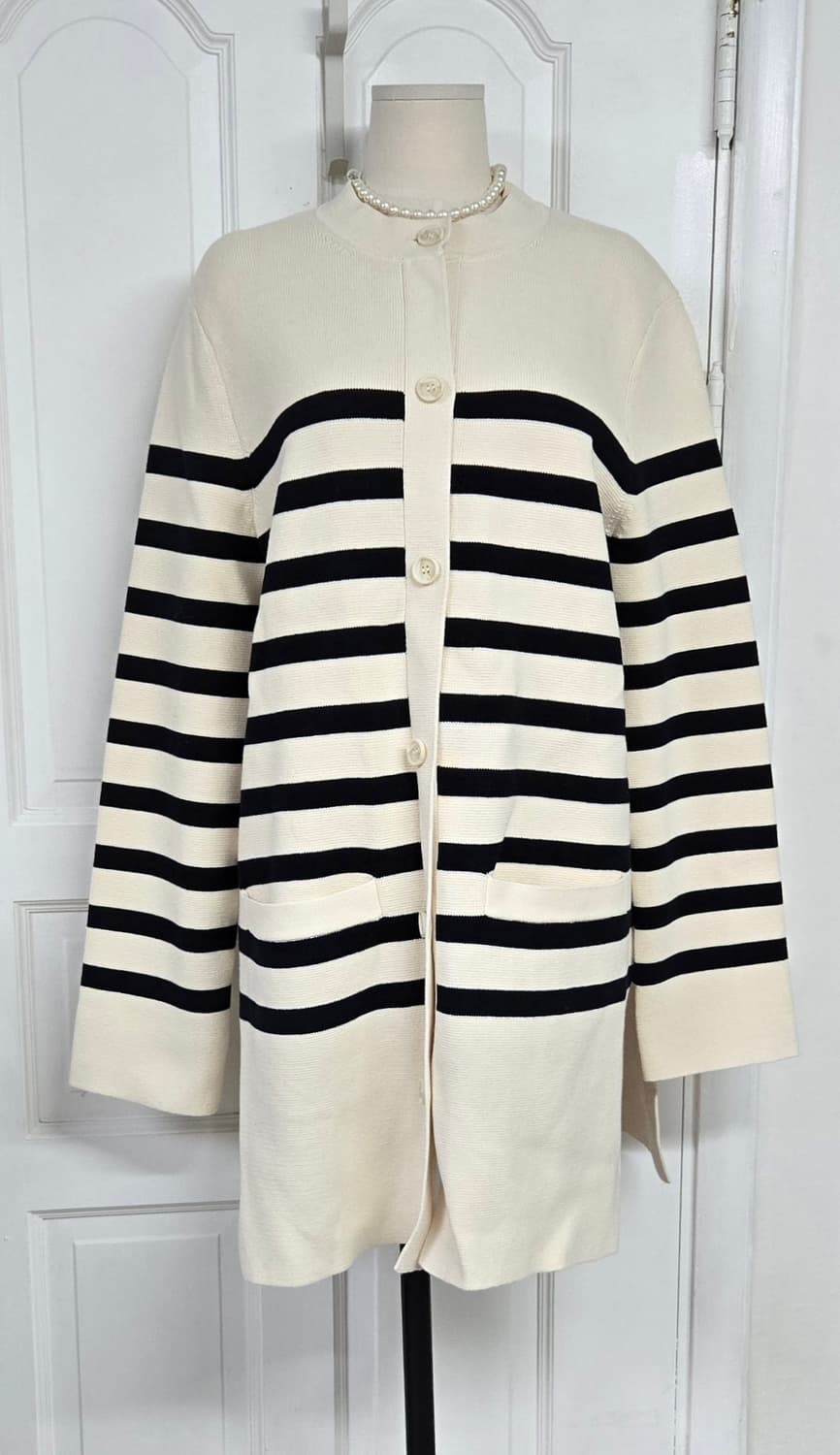 아르켓 스트라이프 롱가디건 상품이미지2