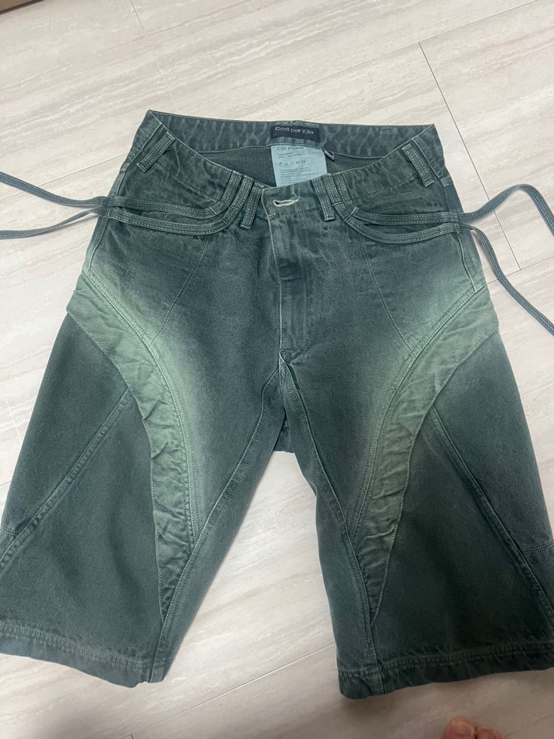 코스트퍼킬로 데님 풀백 쇼츠 L 상품이미지1