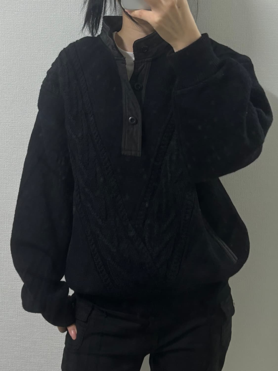 울100 하프넥 니트 상품이미지1