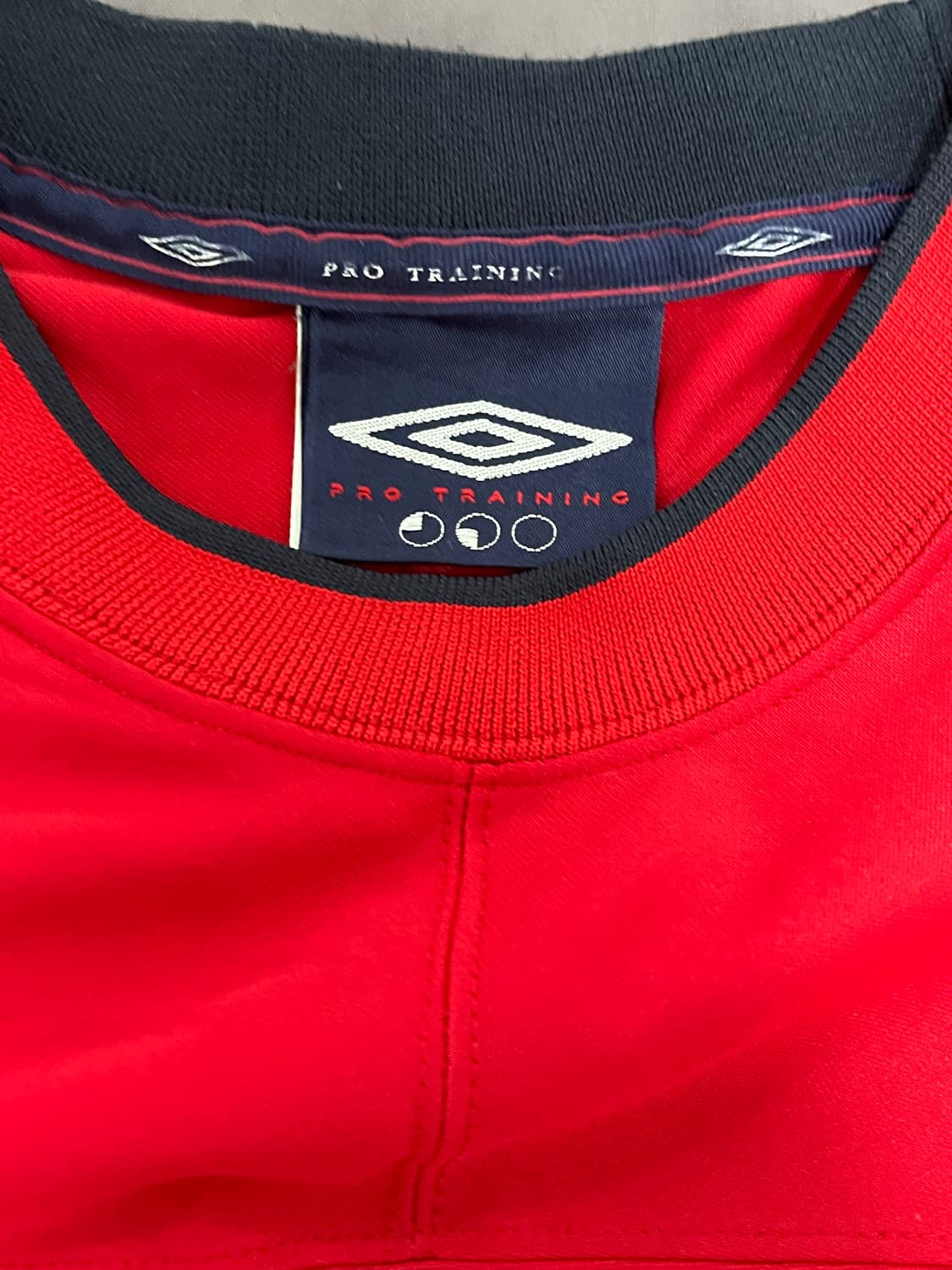 [XXL/빅사이즈] 엄브로 프로 트레이닝 웜업 롱슬리브 탑 레드/네이비 상품이미지3