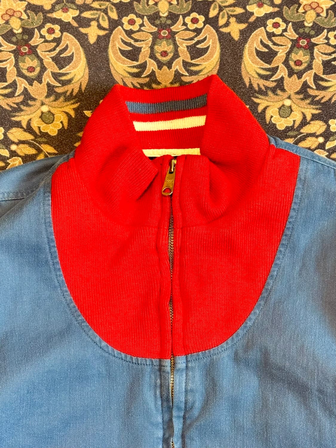 빈티지 BVD 봄버 블루종 자켓 상품이미지3