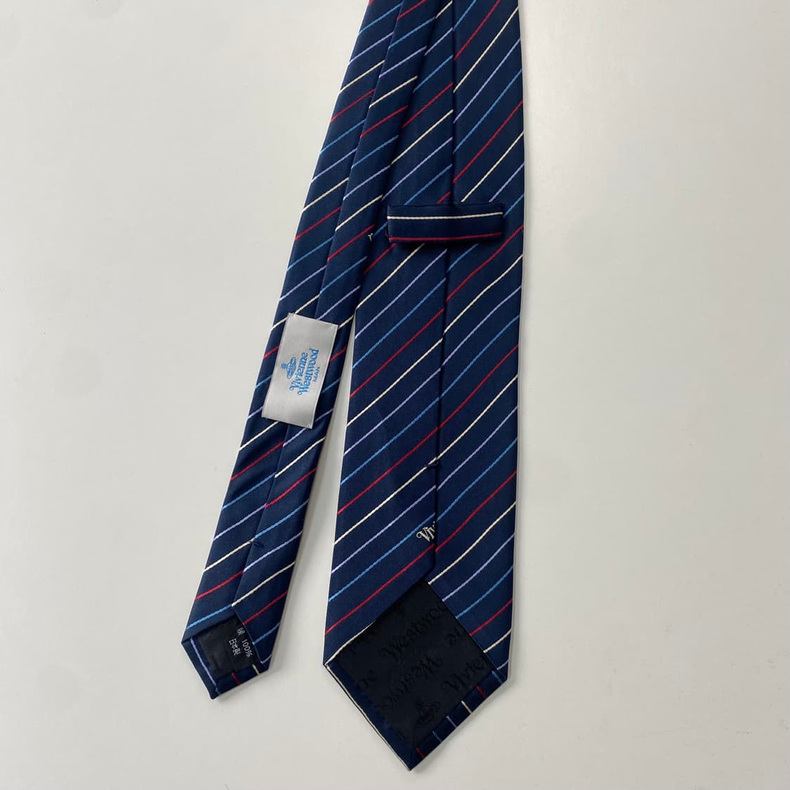 비비안웨스트우드 정품 명품 영문로고넥타이(Vivienne) 상품이미지3