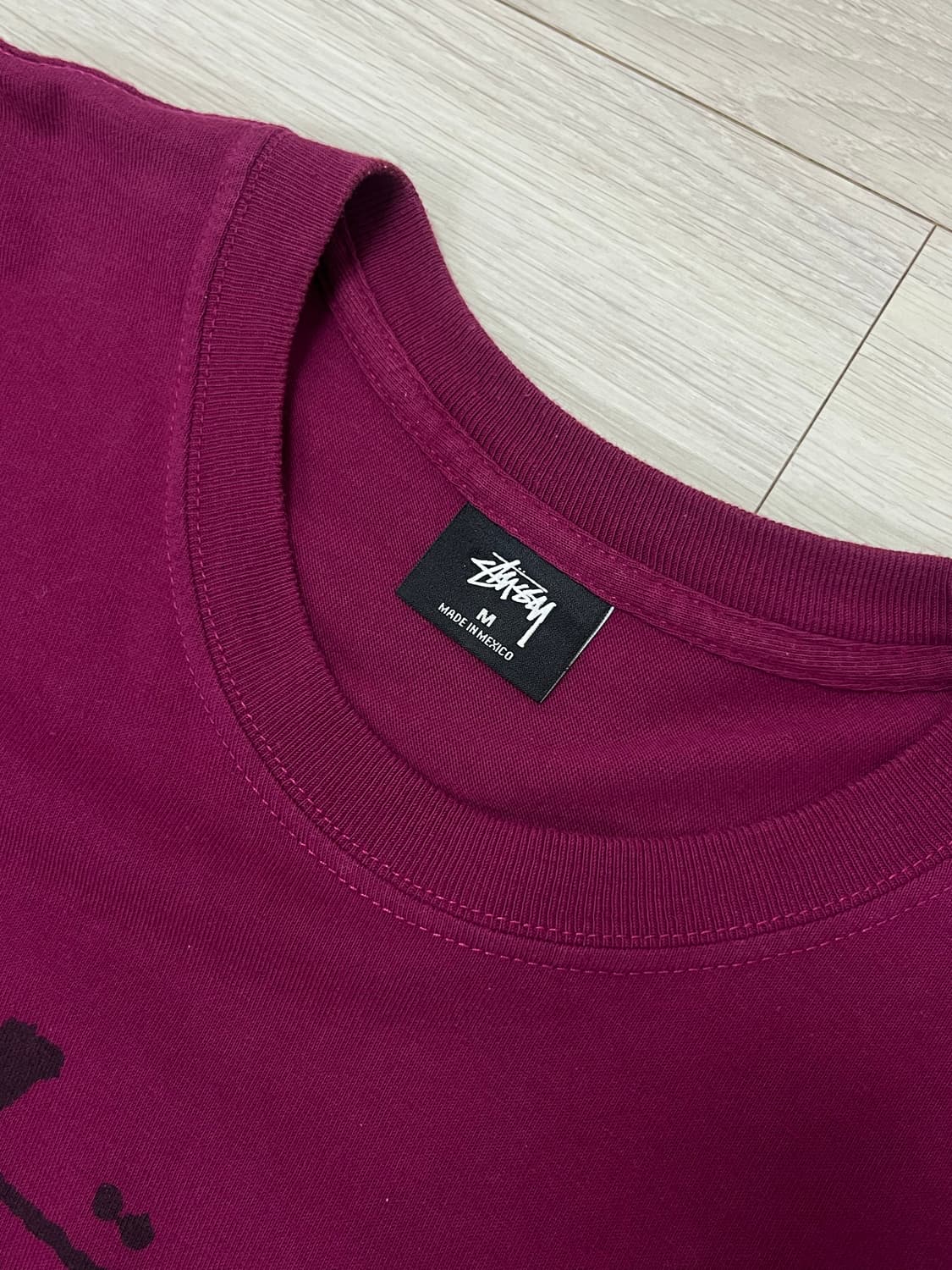 스투시 롱슬리브 와인 버건디 M 상품이미지2