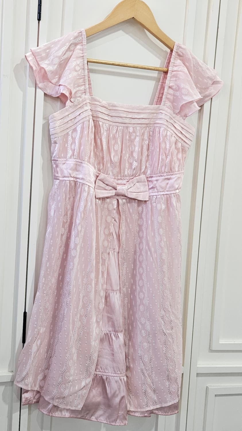 베이비핑크 레이스 원피스 상품이미지2