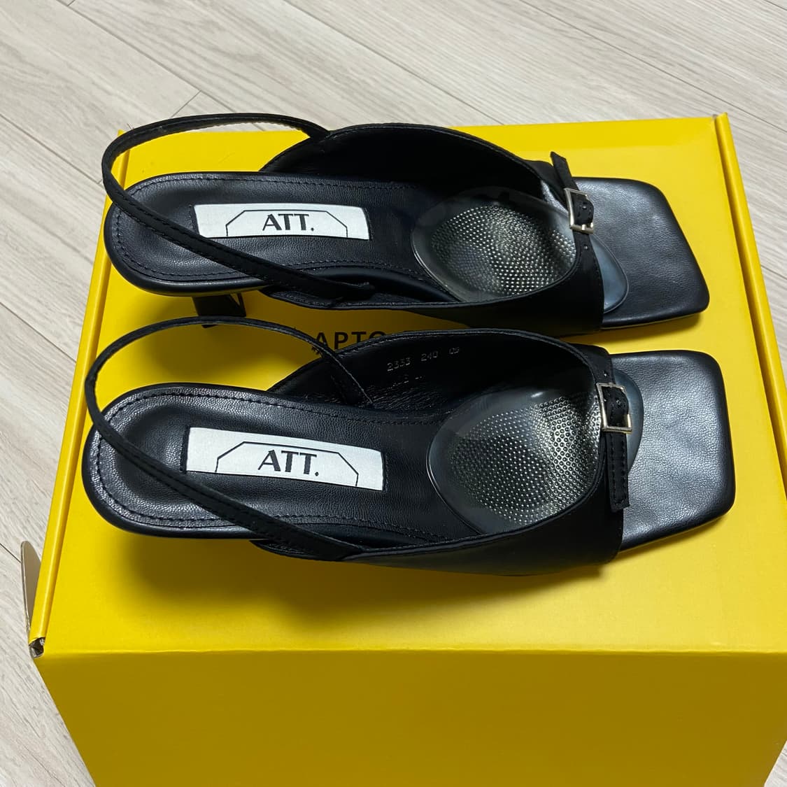 att 새틴 버클 힐 샌들 (240) 상품이미지4