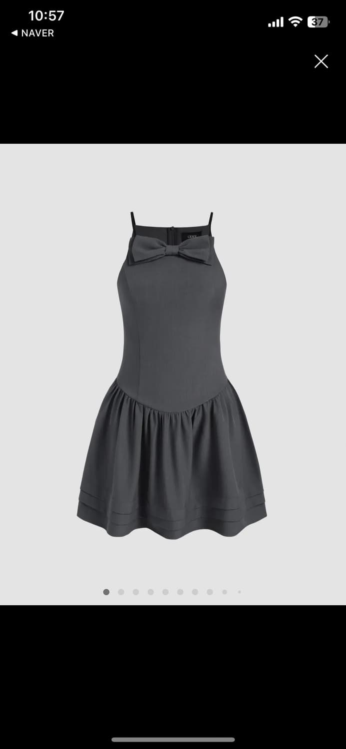 샵사이다 리본 러플 미니드레스 상품이미지5