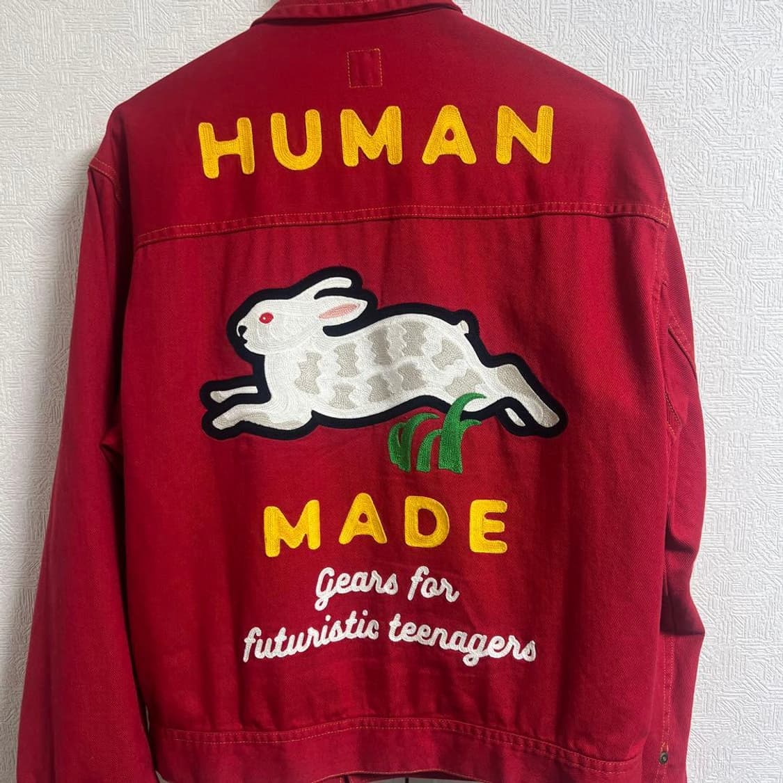 휴먼 메이드 래빗 워크 자켓 레드 상품이미지2