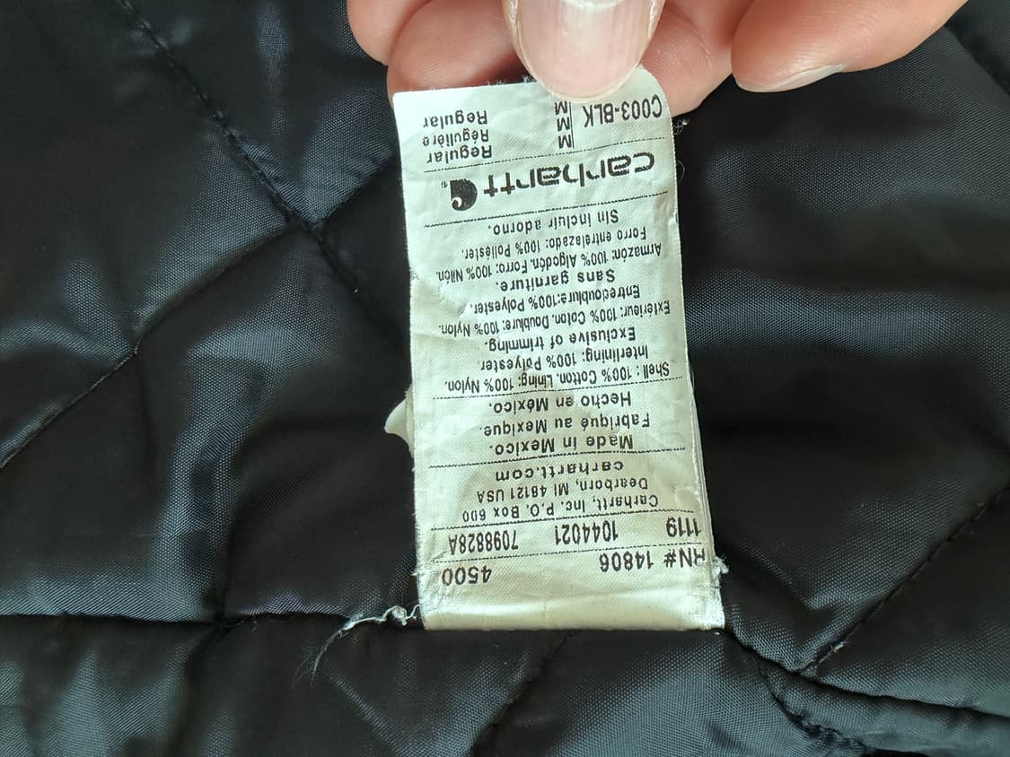 칼하트 트레디셔널 워크자켓 블랙 상품이미지4