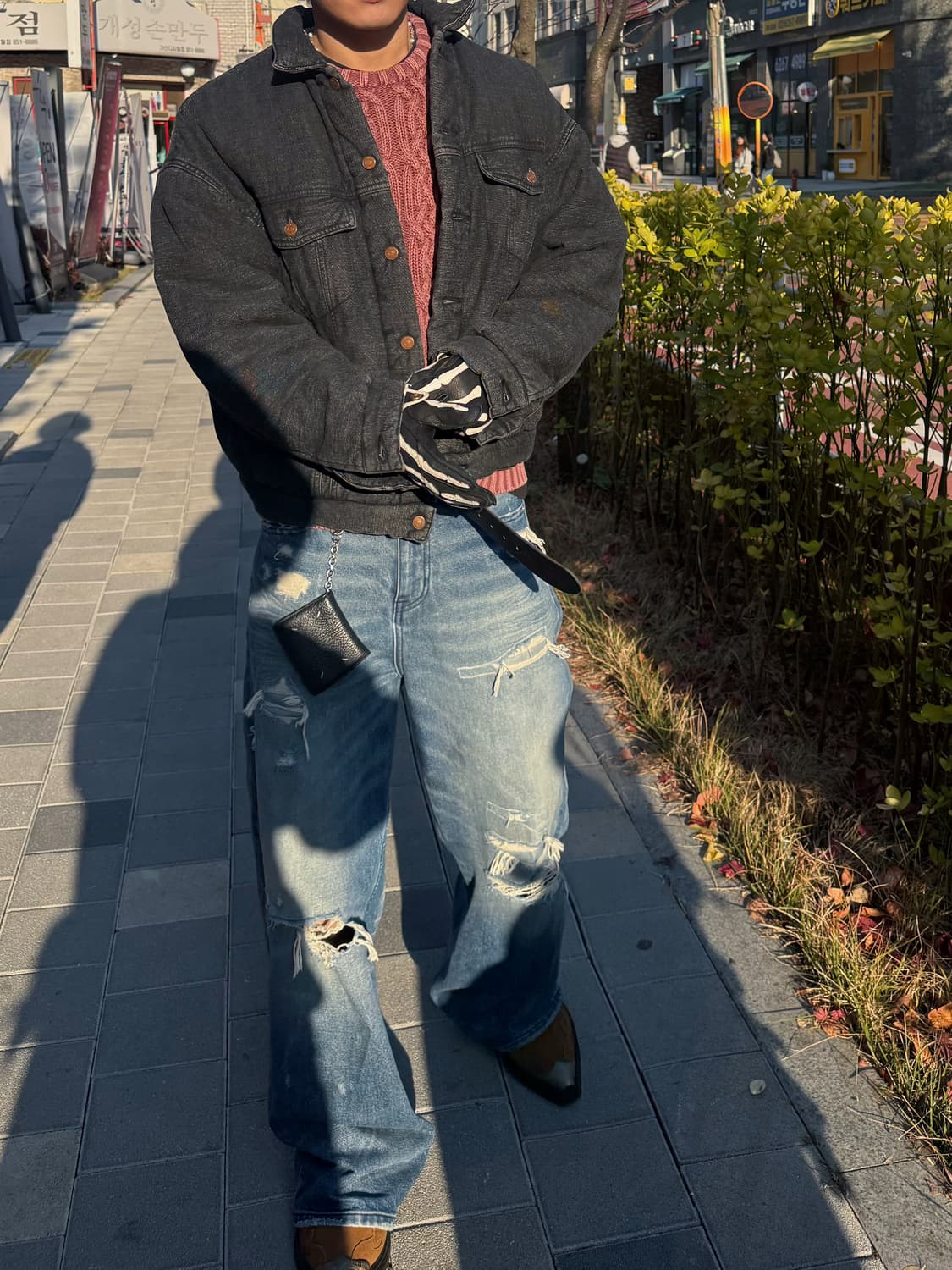 Unused 데님봄버자켓  상품이미지4