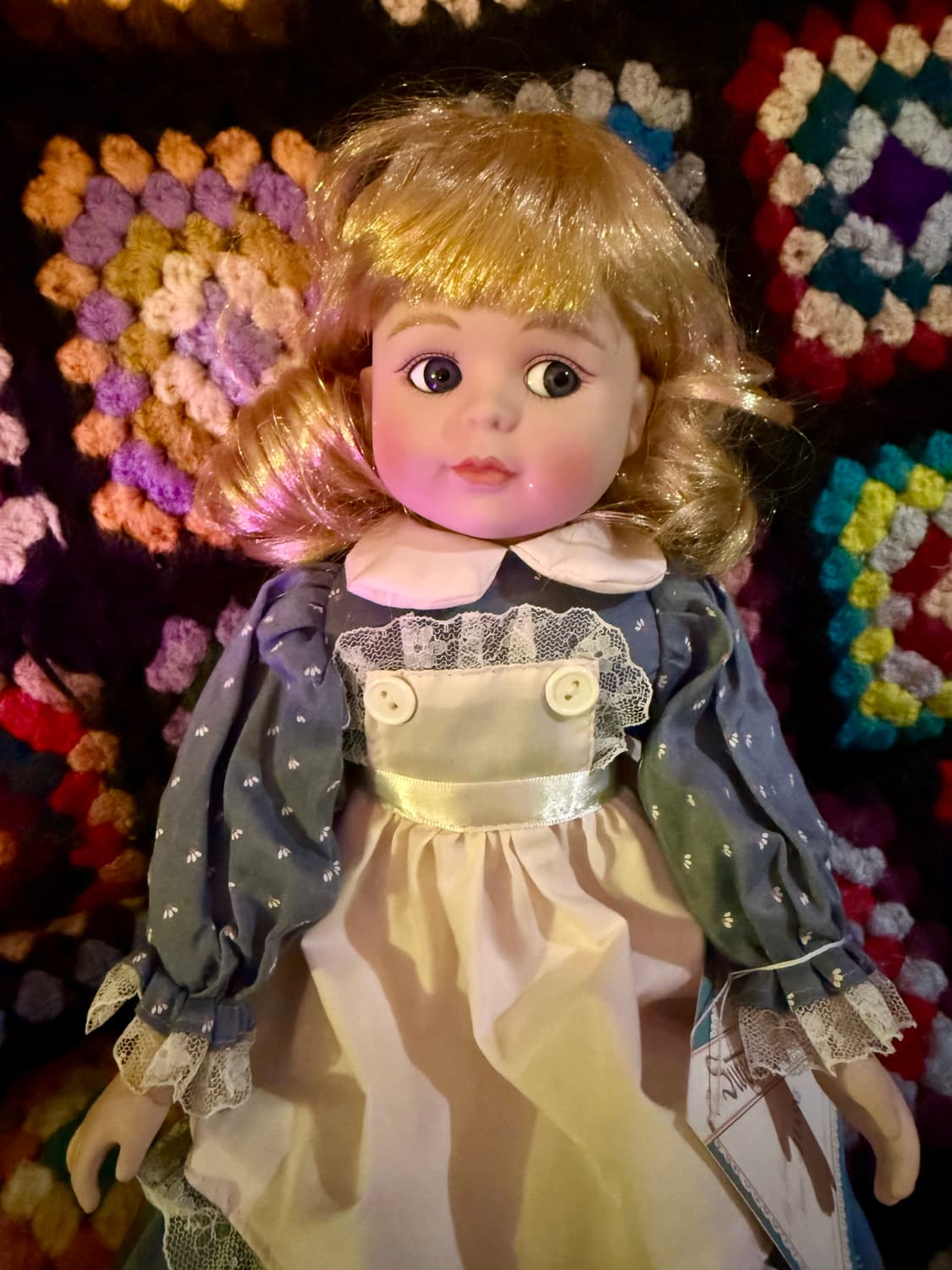 스윗하트 피겨린돌 빈티지 도자기 인형 금발 레이스 상품이미지3