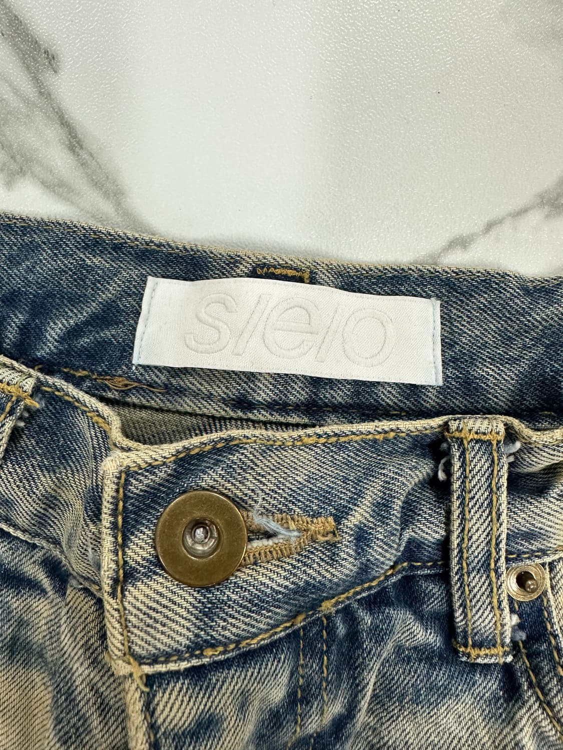 SEO 에스이오 포켓 레이어드 데님 팬츠 상품이미지3