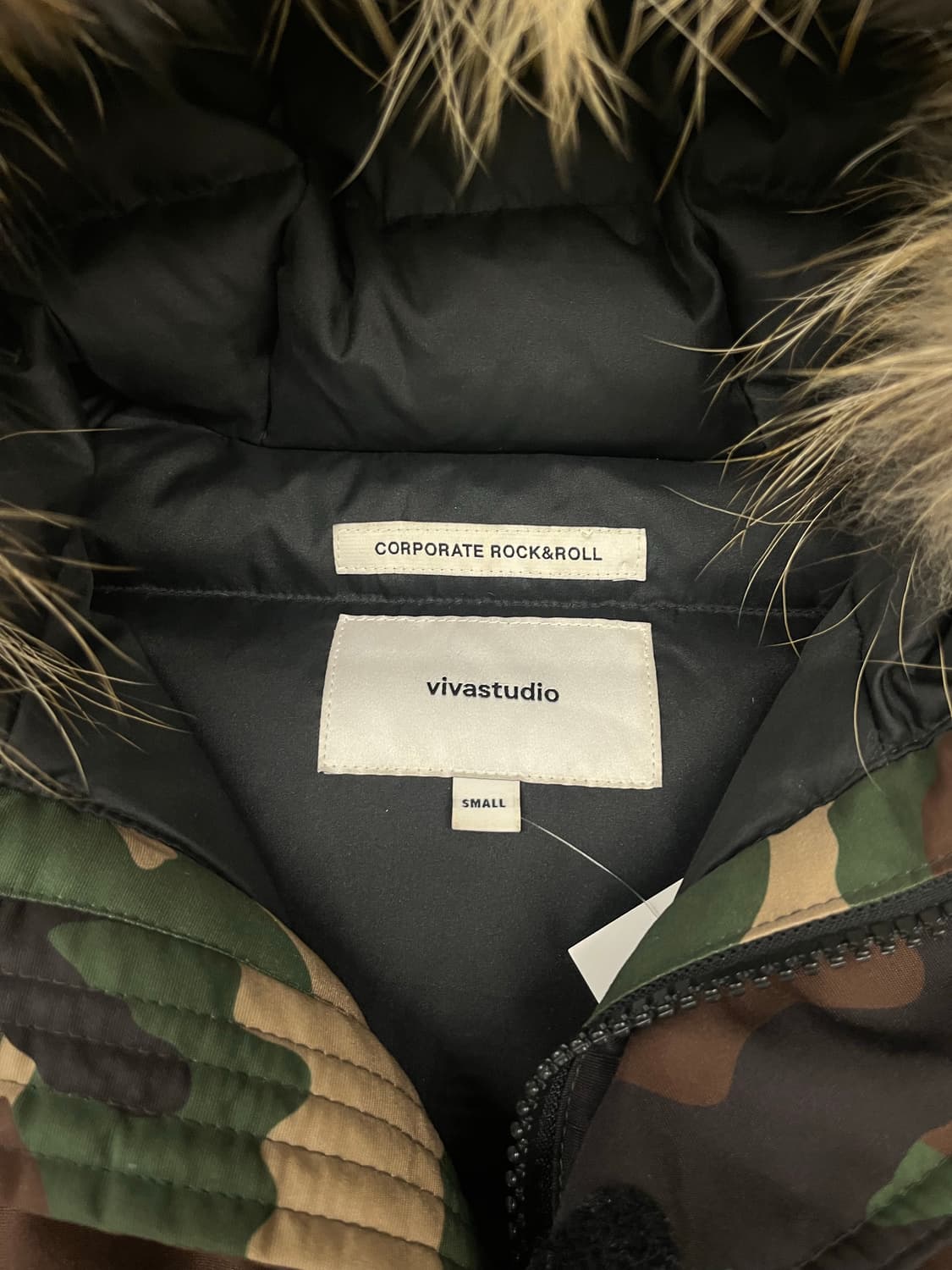 비바스튜디오 카모 덕다운 파카 S  상품이미지4