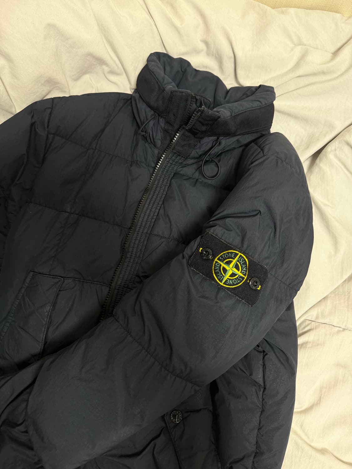 S(95) 스톤아일랜드 가먼트다이 크링클랩스 다크네이비 상품이미지2