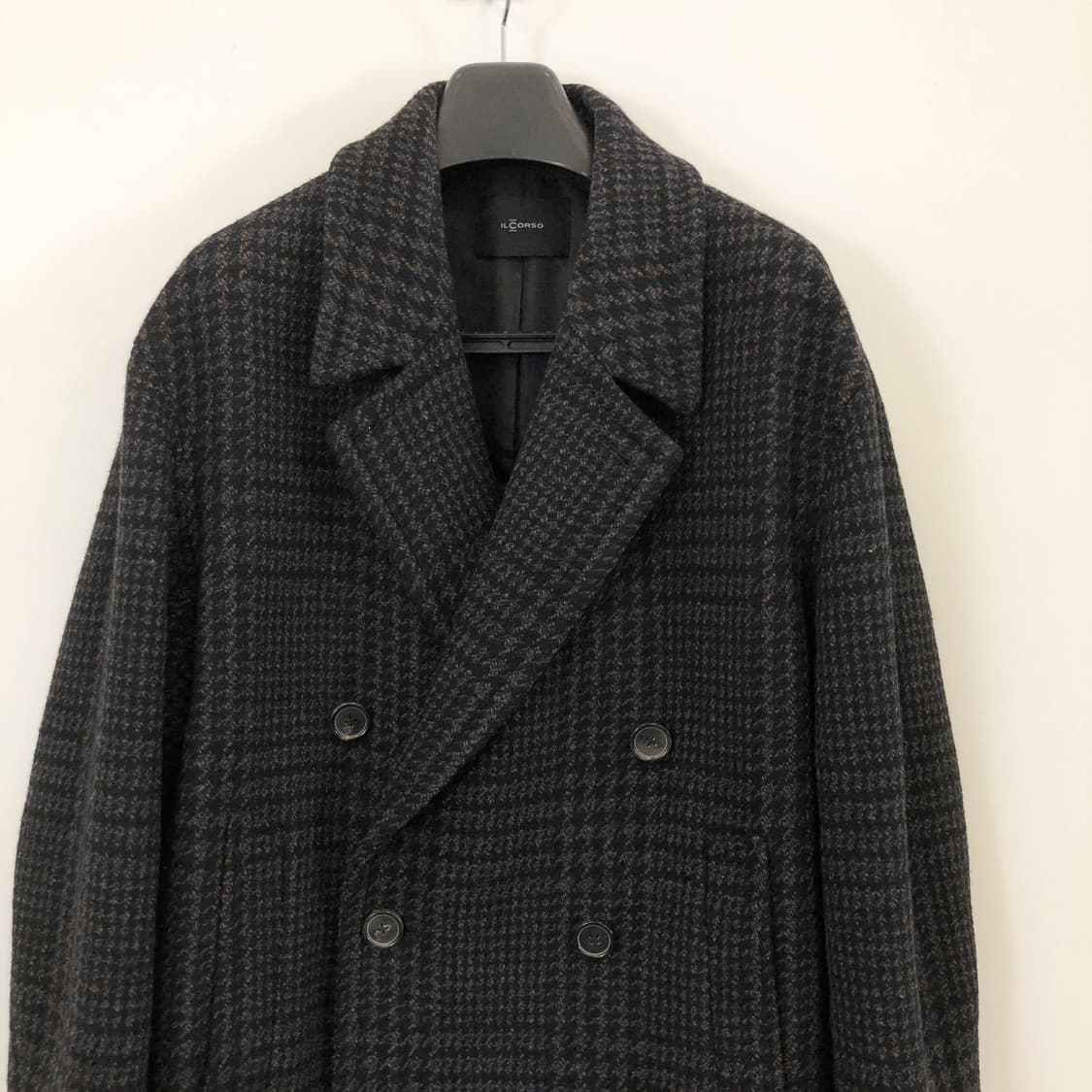 일꼬르소 더블 체크 울코트 100 짜임  상품이미지2