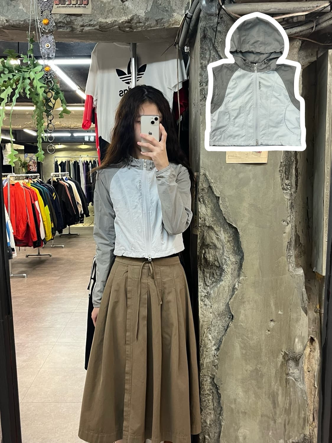 엄브로 볼레로 바람막이 그레이 85 #csz1940 상품이미지1